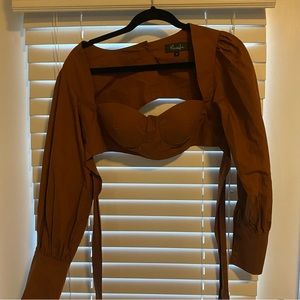 Hanifa Kayla top in cocoa